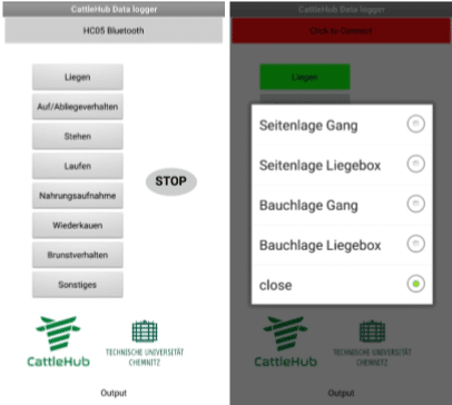 CattleHub | Screenshots der alten CattleSense App